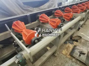 Hanvy Machinery 4/8ft High Speed Lumber Cutting Line For Zelkova