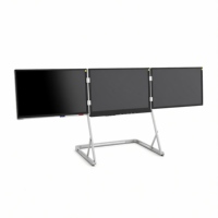 Moniteur portable triple écran multi-tâches pour bureau, 15,6 pouces, 1080P IPS, Type C, haut-parleur intégré, Plug & Play, pour ordinateur portable et ordinateur de bureau