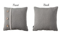 Housses de coussin de canapé en fausse fourrure style campagnard, décoration intérieure, tissu doux 100% polyester, coussins personnalisables