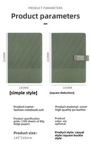 Personalized Twill Pattern Notebook with Magnetic Closure Custom Logo for Business Office Supplies Gift - Product Image 2