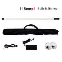 Anneau lumineux pour selfie Rgb Dmx 120 cm 124 watts Alimenté par batterie Tube lumineux LED de haute qualité pour l'éclairage de studio vidéo