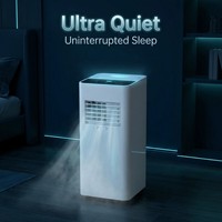 AC Vertikal Putih Modern 3500BTU Hanya Pendingin Hemat Energi Kelas Listrik Desain Minimalis untuk Rumah Tangga dan Komersial