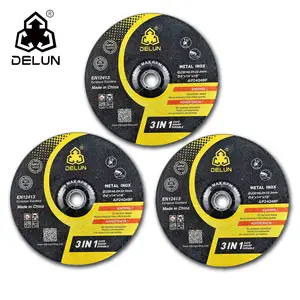 Высокоточные шлифовальные диски DELUN 230 мм с подавленным центром для удаления ржавчины из нержавеющей стали