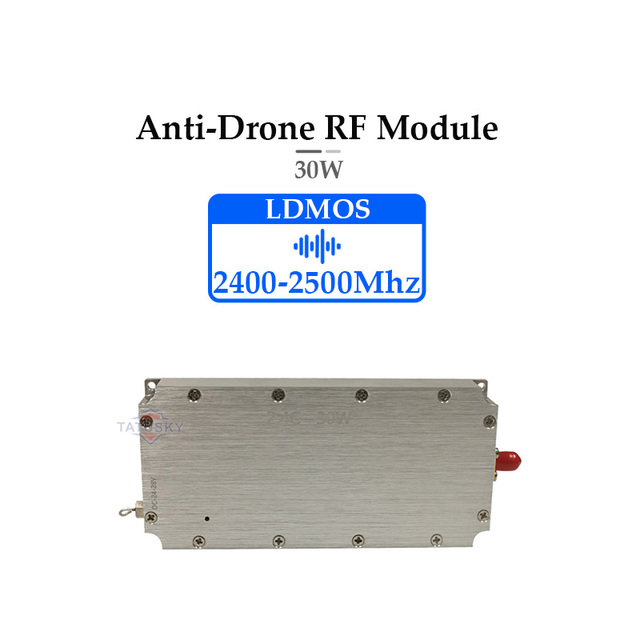 RF Module LDMOS 2.4Ghz 30W 2400-2500Mhz Anti FPV Module Defense System Amplifier Power Module Customized
