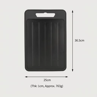 Planche à découper multifonctionnelle double face avec fonction de décongélation rapide et trou de suspension pour la cuisine
