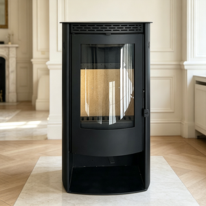 Poêle à bois rond de style <span class=keywords><strong>nordique</strong></span>, prêt à l'emploi, pour une décoration intérieure moderne - Product Image 1