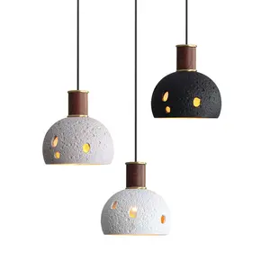 Оптовая продажа, медная потолочная Светодиодная лампа в форме яйца из смолы в стиле ретро, домашнее освещение, маленькие подвесные светильники, люстра