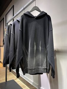 Yingling venta al por mayor 420g 100% algodón francés Terry hombres Vintage ácido lavado tendencia gradiente sudaderas con capucha de gran tamaño - Product Image 4