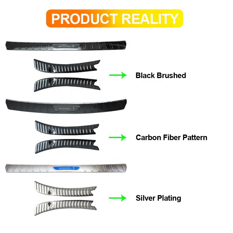Внутренняя и внешняя защитная пластина из нержавеющей стали для Tesla Model 3, защитная крышка, защитный порог, автомобильные аксессуары