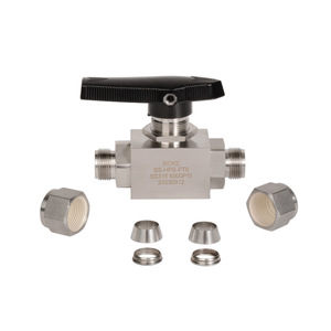 Válvula de bola manual de acero inoxidable SS316 de 6000 PSI roscada para medios corrosivos - Product Image 5