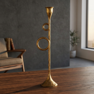 Modern Solid Iron Eco-Friendly Heat Resistant Candle Holder Durable Decorative Accessory Home Office Restaurant Cafe Event - Product Image 3