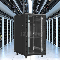 Armoire rack informatique et CCTV en acier 42U personnalisable avec accessoires réseau, 19 pouces, grande capacité, 12U en stock