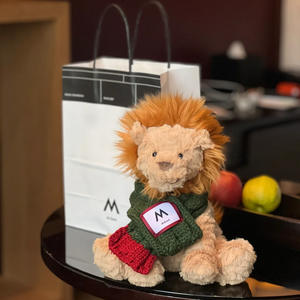 Juguetes de Peluche de la Serie Wavy: <span class=keywords><strong>Gato</strong></span>, Burro, Cachorro, Cerdo, León, Mono y Zorro con Pelaje Ondulado para Niños - Product Image 2