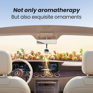 Clip de parfum de <span class=keywords><strong>voiture</strong></span> suspendu rechargeable-Décor d'arôme élégant pour l'intérieur de l'automobile, la maison, le bureau-Parfum longue durée, coffret cadeau parfait - Product Image 4