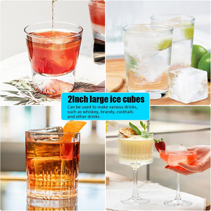 <span class=keywords><strong>Ice</strong></span> <span class=keywords><strong>Cube</strong></span> Maker 2 gói Silicone <span class=keywords><strong>Old</strong></span> Fashioned <span class=keywords><strong>Ice</strong></span> <span class=keywords><strong>Cube</strong></span> trays-2inch lớn Cubed <span class=keywords><strong>Ice</strong></span> Khay cho whisky - Product Image 3