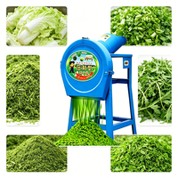 Coupe-fourrage vert 1kW 220V pour les agriculteurs du Burundi, coupe l'herbe de Napier et le trèfle pour les vaches laitières, 100 kg/h CE