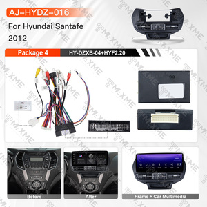 Cadre d'installation autoradio 2DIN Plug and Play 12,3 pouces pour Hyundai Santa Fe 2012, façade de tableau de bord pour autoradio Android, pièces intérieures automobiles - Product Image 4