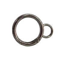 Mousqueton rond personnalisé, fermoir à ressort, anneau rotatif, anneau en O, clip pour sac, portefeuille, porte-clés, accessoires de bricolage