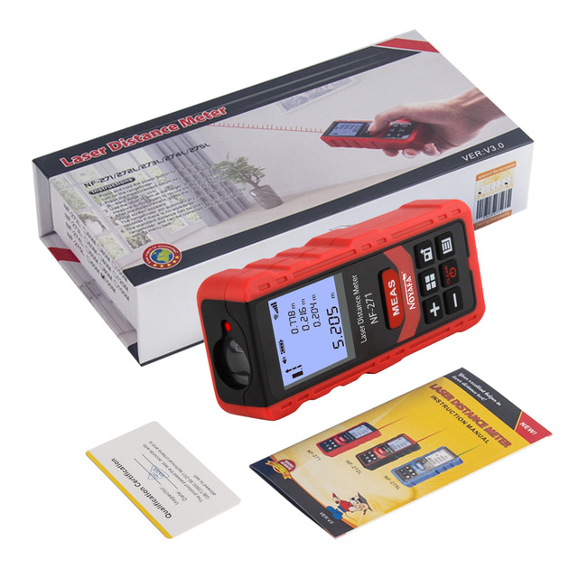 Customization Laser Distance Meter 50 Meters Length Area Volume Measurement Calculation Laser Rangefinder