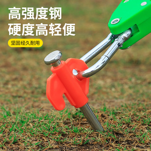 Piquets de tente en acier pour l'extérieur, 6.5x205mm, haute résistance, légers et durables, pour fixation de bâche coupe-vent - Product Image 1