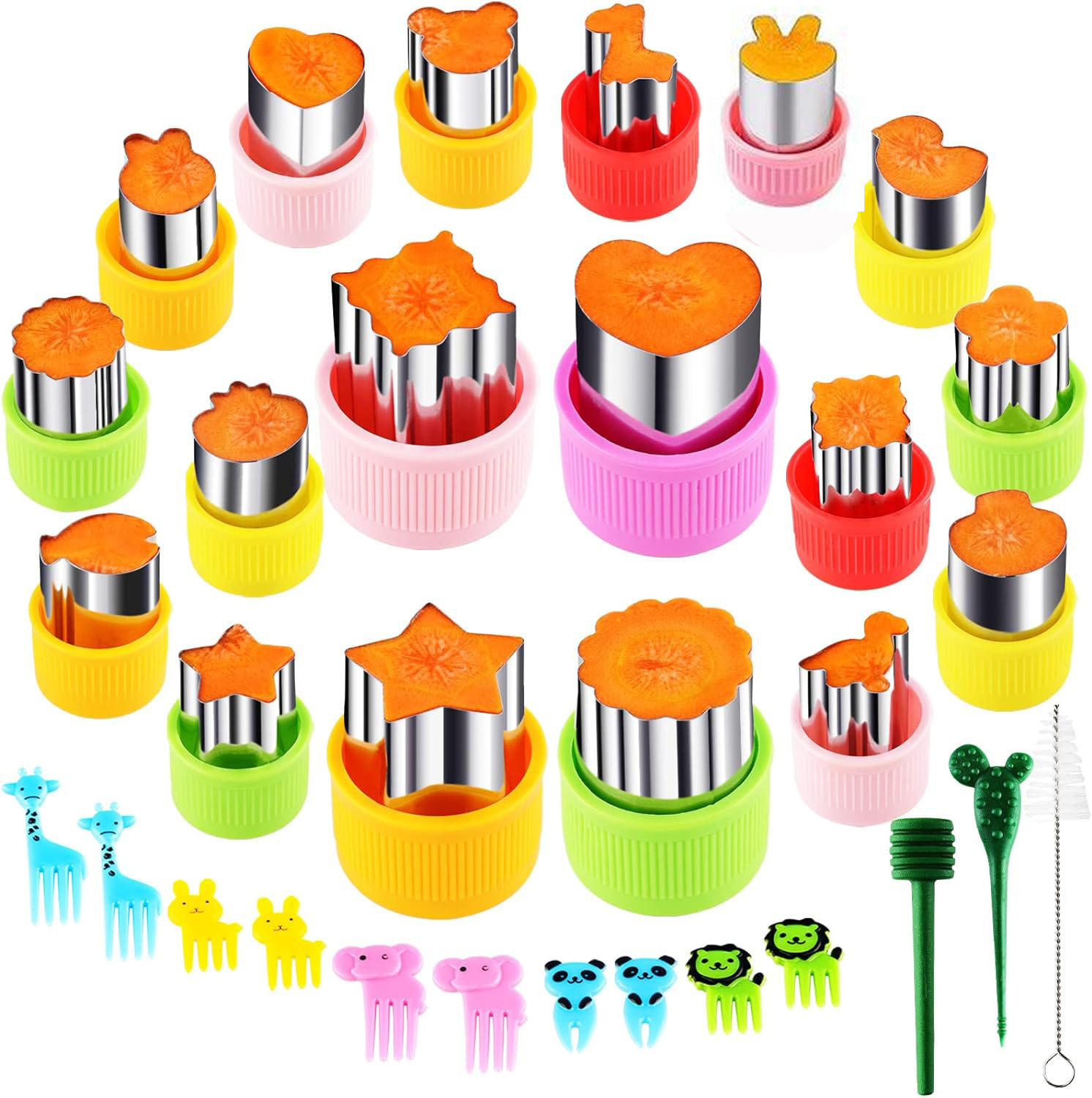 Color optional - 31-piece set of fruit cutting die