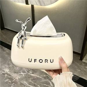 Caja de pañuelos Uforu, organizador de plástico de lujo estándar para uso en el coche y el hogar - Product Image 4