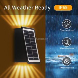 ไฟ LED พลังงานแสงอาทิตย์อัตโนมัติ IP65 1200mAh อายุการใช้งานยาวนาน โคมไฟติดผนังสำหรับสวน ทางเดิน วิลล่า ไฟติดผนังพลังงานแสงอาทิตย์สว่างพิเศษ - Product Image 5
