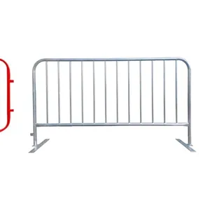 security portable steel construction safety barriers and concert crowd control barricade