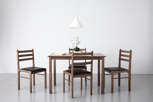 Elegant Cocoa Colour WALD Dining Set 1+4 Modern 5-Piece Dining <b>Table</b> with Upholstered Chairs for Contemporary Home Dining Room - Product Image 6