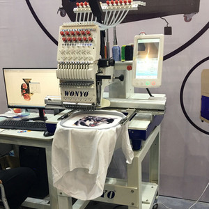 WONYO Single Head Computerized Leather Embroidery Machine for Any Logos on Caps <strong>And</strong> T <strong>Shirt</strong> - Product Image 6