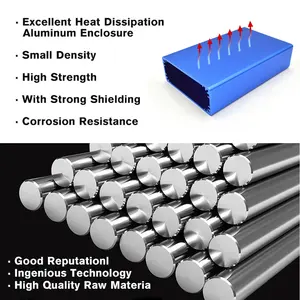 Szomk AK-C-B02 Oem Odm Op Maat Gemaakte Metalen Eendelige Case Junction Elektronische Pcb Behuizing Geëxtrudeerd Aluminium Behuizingen Doos