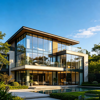 Mur-rideau en verre architectural sur mesure pour projet, façade en aluminium monobloc résistante aux intempéries