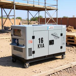 เครื่องกำเนิดไฟฟ้าดีเซลแบบเงียบพิเศษ 5KVA-20KVA ขดลวดทองแดงทั้งหมด เครื่องกำเนิดไฟฟ้าแบบพกพาพร้อมล้อ ATS เสียงเบา สำหรับตลาดตะวันออกกลาง - Product Image 1