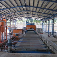 Chaîne de production rentable de panneau de ciment de fibre de la Chine matériau de construction faisant des machines comprenant la ligne de panneau de silicate de calcium