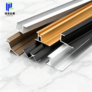 Bande de finition d'angle de transition pour décoration murale intérieure, en aluminium de 4 mm, pour la protection des carreaux - Vente en gros usine - Product Image 3