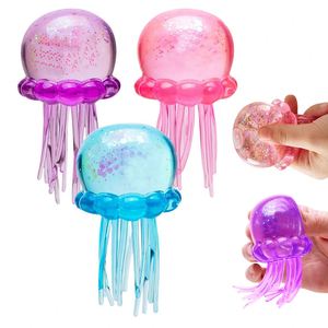 Paquete de 60 Bolas de Gelatina Descompresivas con Forma de Medusa, Suaves y Blandas, Cubos de Azúcar de Malta Sensoriales para la Ansiedad, el Estrés y Recuerdos de Fiesta - Product Image 1