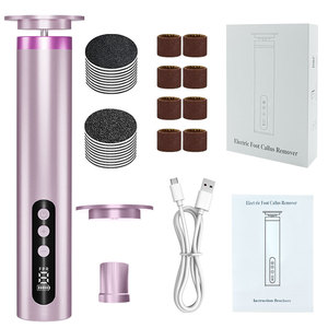 Ponceuse électrique rechargeable 2-en-1 pour pieds, nouvelle tendance, écran LCD, 9 vitesses réglables, machine à éliminer les callosités et peaux mortes - Product Image 6