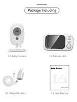 Babyphone vidéo sans fil 2,4G avec écran de 3,2 pouces ABM600, audio bidirectionnel, vision nocturne, caméra Wifi, caméra IP réseau