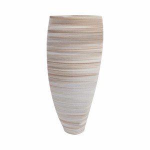 Vaso Moderno in Porcellana a Forma Conica Stratificata, Decorazione in Ceramica Stampata in 3D per Soggiorno e Arredamento Casa - Product Image 4