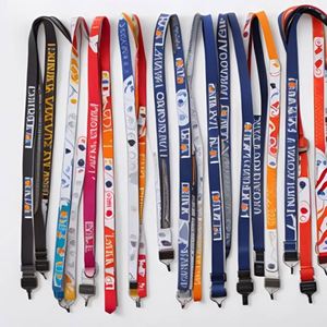 <b>Custom</b> Logo Dye Sublimation Polyester <b>Keychain</b> Lanyard Wholesale Neck Lanyard Strap - Product Image 1