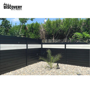 Prix bas Clôture <span class=keywords><strong>en</strong></span> aluminium métallique pour jardin extérieur pour villa Panneau horizontal <span class=keywords><strong>en</strong></span> aluminium Clôture à lattes - Product Image 5