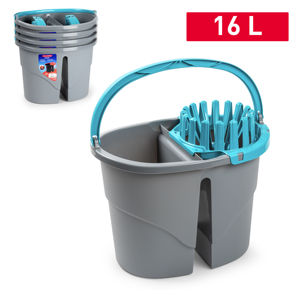 Secchio Doppio per Gemelli da 16L con Strizzatore per Pulizie Domestiche - Product Image 1