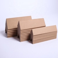 Protections d'angle en carton ondulé robuste en forme de L pour palettes et protections de bords entièrement recouvertes de papier pour l'emballage