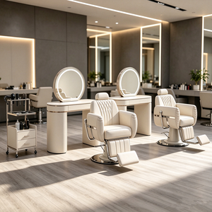 Chaise de barbier rétro haut de gamme pour hommes, chaise de coiffure professionnelle pour salons de coiffure et salons de beauté - Product Image 3