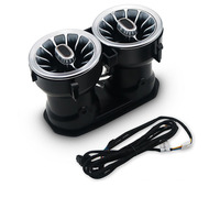 Adapté aux nouvelles sorties d'air de type turbine arrière Mercedes Benz Classe A/Classe B/CLA/GLB/GLA/W177, modification avec éclairage ambiant synchrone