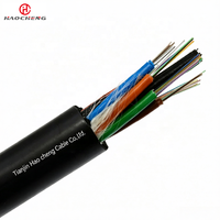 Kabel Serat Optik Hibrida FTTA FRP Outdoor Single Mode Berlapis Baja Komunikasi G652D 4 Core GYFTY 4B1+2x1.0