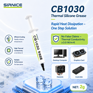 Pâte thermique industrielle en silicone SIRNICE en <span class=keywords><strong>vrac</strong></span> pour dissipateur thermique, composé conducteur thermique 3.0 W/m.K, température de fonctionnement -50~200°C - Product Image 3