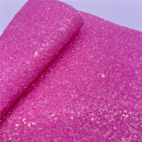 Tissu en cuir PU à paillettes épaisses pour chaussures Stretch métallique synthétique pour lit de meubles de bricolage