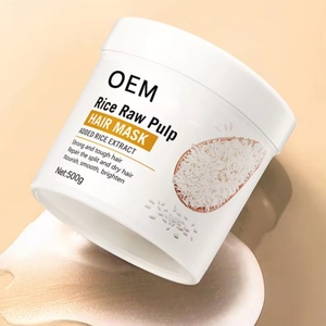 OEM Best Natural Organic Professional <span class=keywords><strong>Mascarilla</strong></span> nutritiva para el cabello de hidratación profunda Vitaminas Colágeno <span class=keywords><strong>Mascarilla</strong></span> para el cabello de arroz - Product Image 6