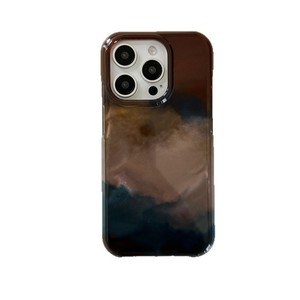 Coque de téléphone double couche effet dégradé en encre artistique Niche Ins compatible avec iPhone 17 Pro Max 16 15 14 13 - Product Image 2